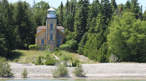 Bois Blanc Island Lighthouse - Lake Huron - Travel the Mitten