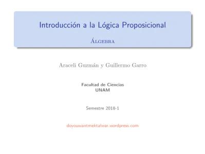 Introducción a la Lógica Proposicional