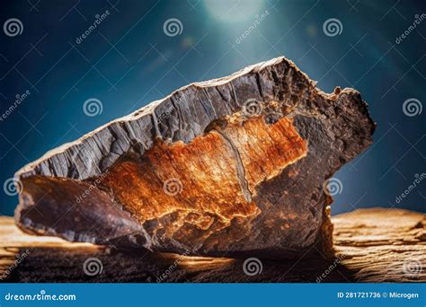 Fossilized Dinosaur Bone Fragment Stock Illustration - Illustration of ...