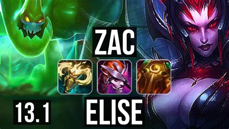 ZAC Vs ELISE JNG 9 0 11 Rank 2 Zac Legendary 1 1M Mastery 400