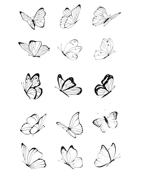 Butterfly Tattoo Butterfly Tattoo Stencil Butterfly Tattoo Small Hand Tattoos