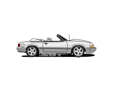 Foxbody Convertible Sticker Foxbody Decal Foxbody Mustang Etsy