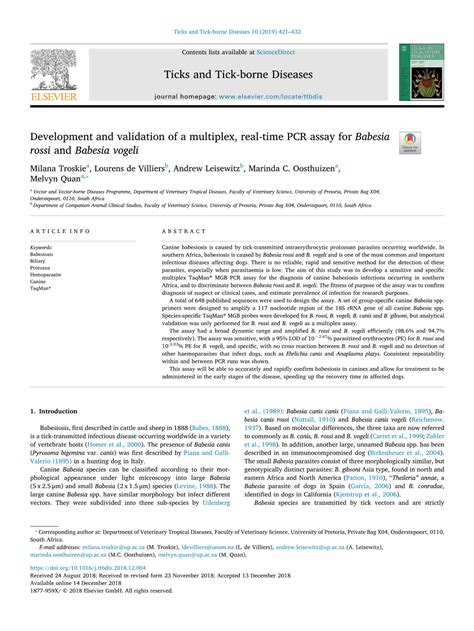 Development And Validation Of A Multiplex Real Time Pcr Assay For