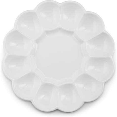 Mud Pie Deviled Egg Tray Set With Fork Serving Dish One Size White Deviled Egg