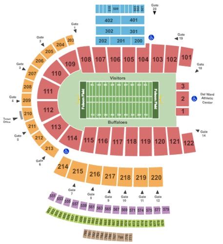 Folsom Field Tickets Seating Charts And Schedule In Boulder Co At Stubpass