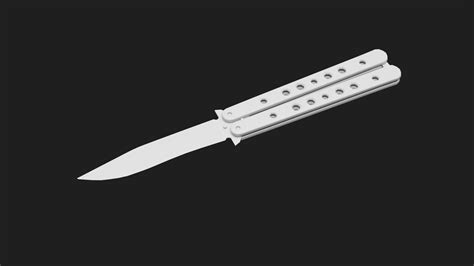 3d Model Collection Balisong Knives Vr Ar Low Poly Cgtrader