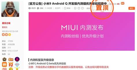 小米9嘗鮮安卓q！miui開啟新版內測招募，或有意外驚喜 每日頭條