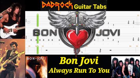 Always Run To You Bon Jovi Guitar Bass Tabs Lesson Youtube