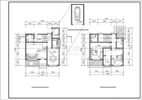 某地精美实用的小康别墅建筑设计方案图联排别墅土木在线