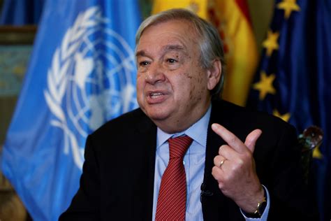 El Secretario General De La Onu Antonio Guterres Chema Moya