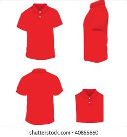 camisa roja de polo vector de stock libre de regalías 40855660