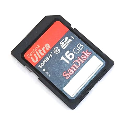 USED SanDisk Ultra 16GB SDHC 30MB S 200X 16GB Class 10 Memory Card