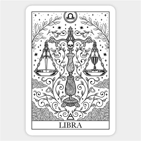 Zodiac Sign Tarot Card Libra By Occultomastore Libra Art Tarot Card