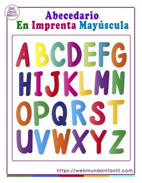 Letras Del Abecedario En Imprenta May Scula