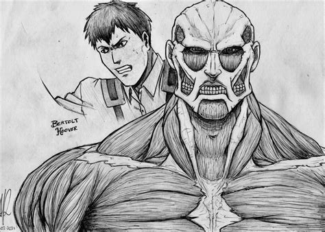 Bertholt Colossal Titan Shingeki No Kyojin By Akaaaart On Deviantart