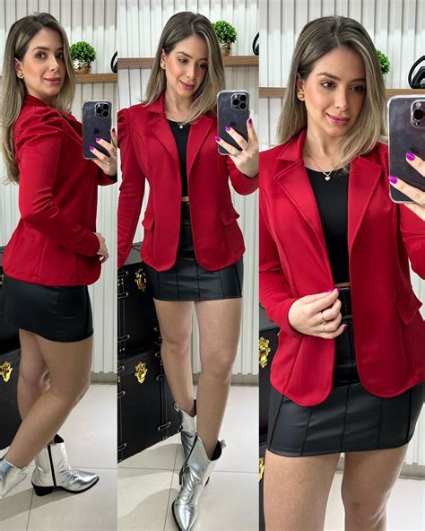 Blazer Princesa Talia Vermelho Verycoll