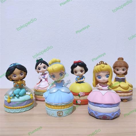 Jual Miniso Disney Princess Macaron Jewelry Box Blind Box Figure Set