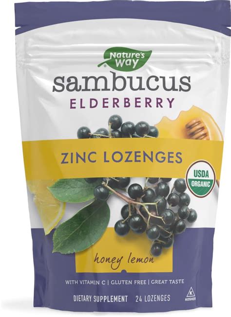 Amazon Natures Way Sambucus Elderberry Lozenges Mg Vitamin