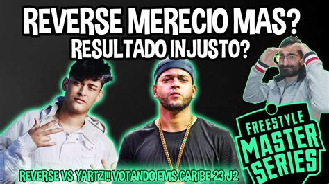 YARTZI VS REVERSE VOTANDO FMSCARIBE 2023 Jornada 2 REACCION YouTube