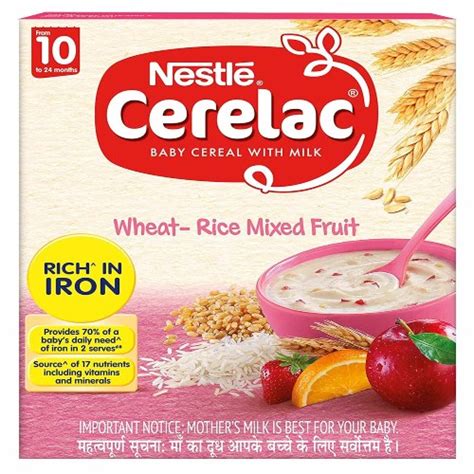 Nestle CERELAC Baby Cereal With Milk Wheat Rice Mixed Fruit From 10