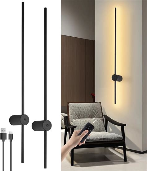 Battery Operated Wall Lights Indoor Usb Rechargeable Wall Light With