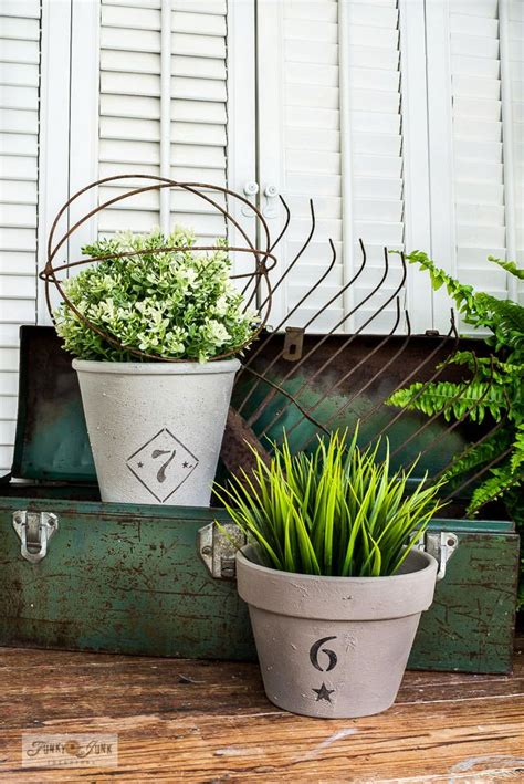 Learn How To Change Any Plain Plant Pot Into Charming Textured Pottery