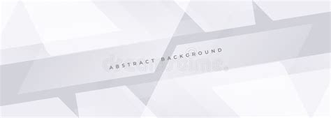 White And Soft Grey Wide Geometric Abstract Background White Abstract