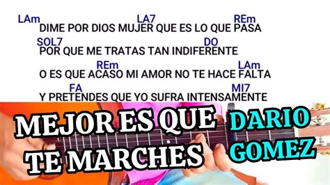 Como Tocar Mejor Es Que Te Marches En Guitarra Acustica Dario Gomez