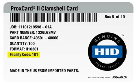 Understanding Prox Card Facility Codes ProxSource