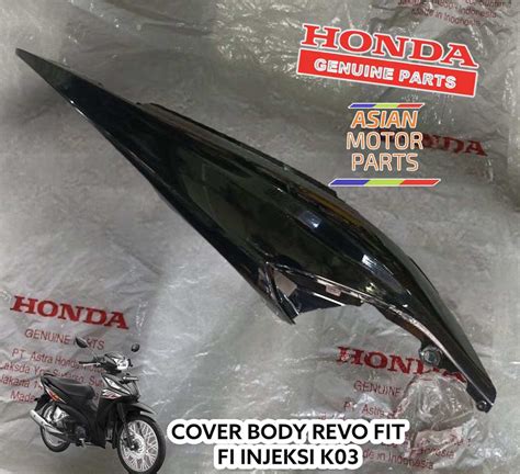 Cover Body Bodi Belakang Revo Fit Revo Fi Revo X Hitam Original Honda