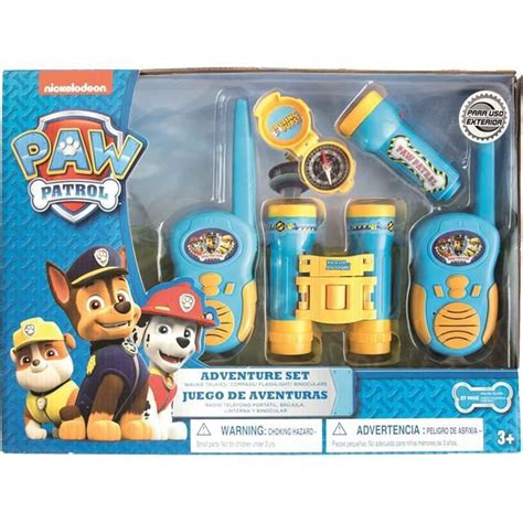 Set d aventurier Pat Patrouille Grand Coffret 5 pièces avec talkies