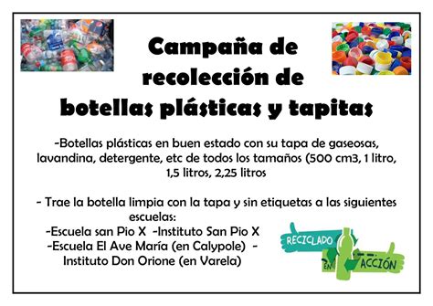 Cultura Solidaria Reciclado de botellas plásticas