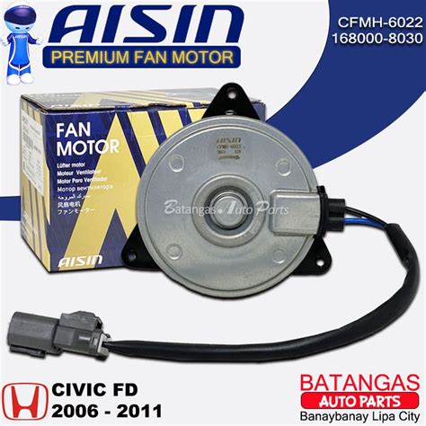 Aisin Radiator Fan Motor Honda Civic Fd Made In Japan