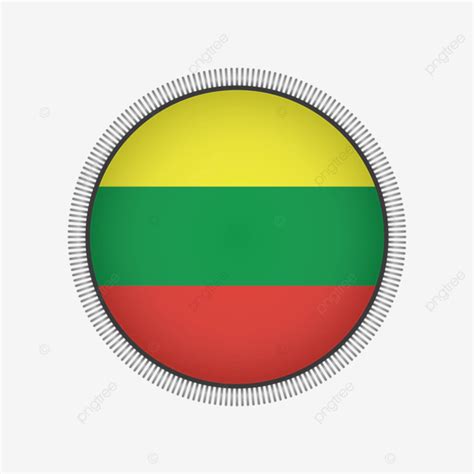 Ilustración De Vector Libre De Bandera De Lituania PNG Lituania