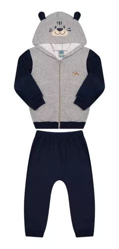 Conjunto Infantil Para O Frio Menino Tam 1 2 3 Quentinho