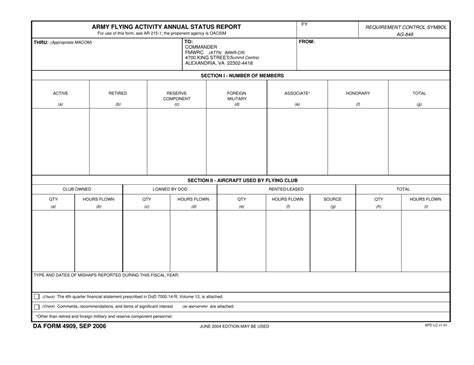 Da Form 4909 Fill Out Sign Online And Download Fillable Pdf