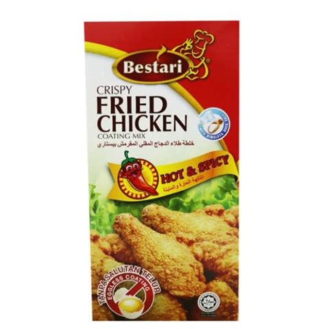 Bestari Hot And Spicy Crispy Fried Chicken Coating Mix 150g Simple And Tasty