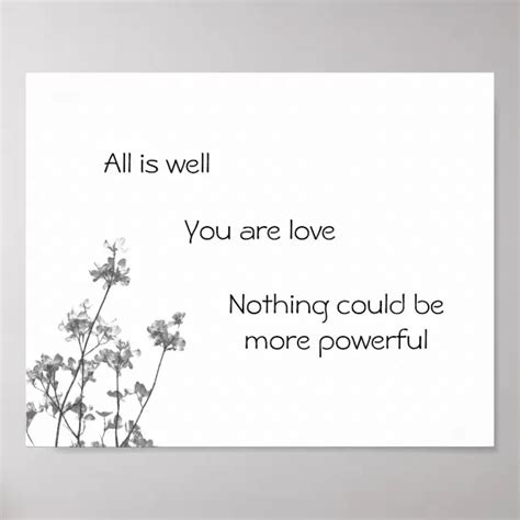 "All is Well" Poster | Zazzle