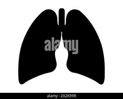 Human Lung Silhouette Vector Art Stock Vector Image Art Alamy