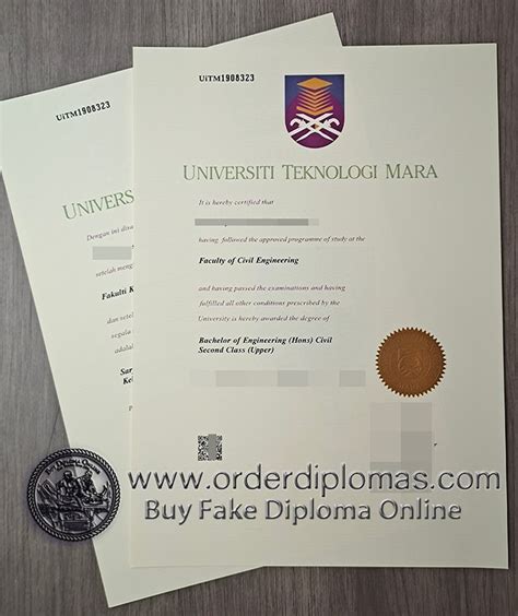 Order faker Universiti teknologi mara diploma online.