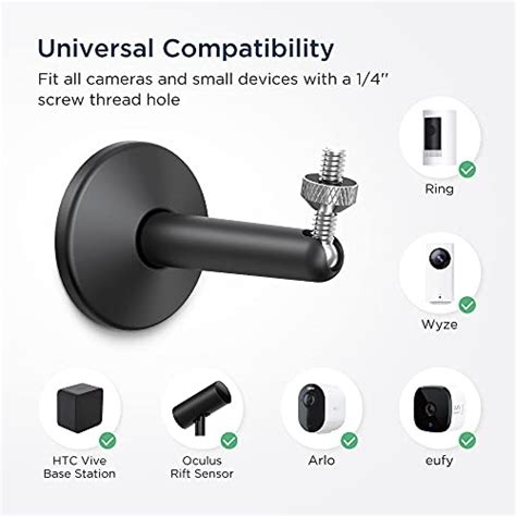 Kiwi Design Security Camera Mount Bracket Universal Stylish Metal Wall