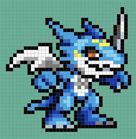 Pin By Veniex On Digimon Pixel Art Pix Art Pixel Art Pattern