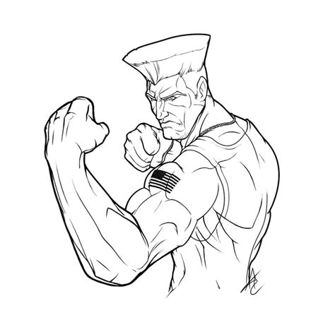 Ken From Street Fighter Coloring Page Free Printable Coloring Pages