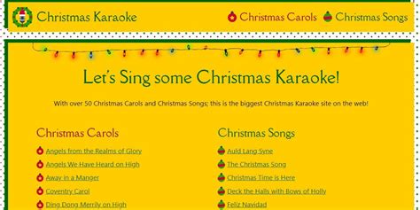 5 Sites for Free Christmas Carols, Karaoke, and Festive Songs