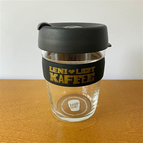 Keep Cup Glas Schwarz Leni Liebt Kaffee Shop