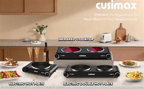 Amazon Cusimax Hot Plate W Electric Portable Cast Iron Stove With Temperature Controls