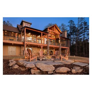 Casa Lago Custom Home Rustic Exterior By Alair Homes Clemson Houzz