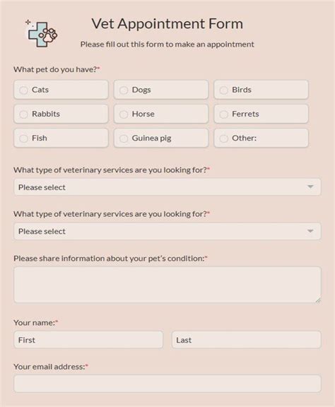 Free Online Animal Intake Form Template 123formbuilder