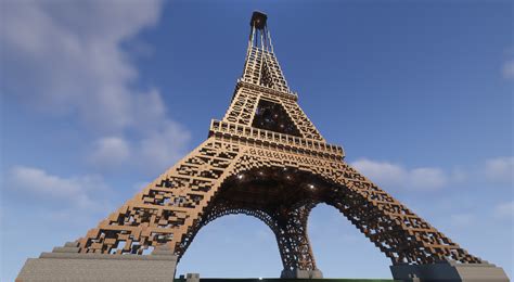 Eiffel Tower Real Size 324 Meters Minecraft Map