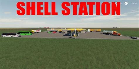 SHELL FUEL STATION V1 1 0 0 GamesMods Net FS19 FS17 ETS 2 Mods